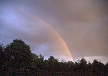 Regenbogen am Tag der offenen Tür
