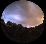 Regenbogen am Tag der offenen Tür