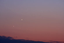 Venus, Jupiter, Mond 31.12.2008